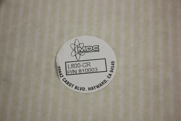 NEW MDC VACUUM PRODUCTS  L800-CR 810003 CENTERING RING