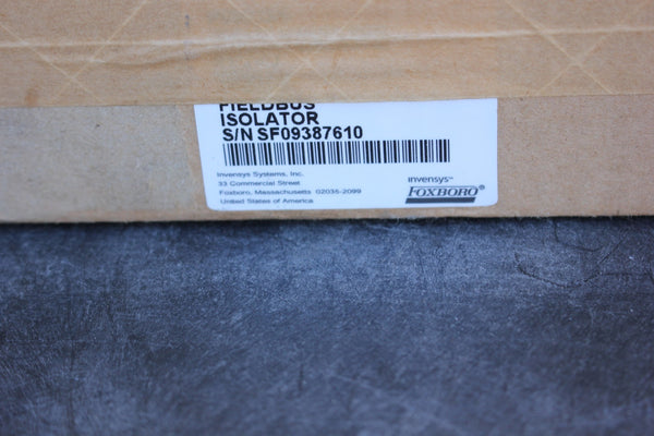 LOT OF 2 NEW INVENSYS FOXBORO FIELDBUS ISOLATORS  P0903ZE