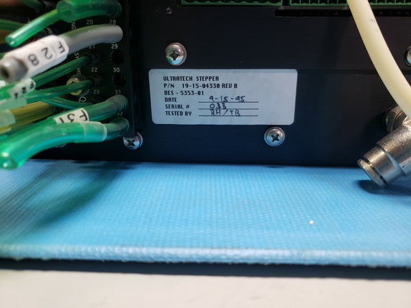 Ultratech Stepper Pneumatics Controller 19-15-04330 Rev B Titan 4700 Wafer
