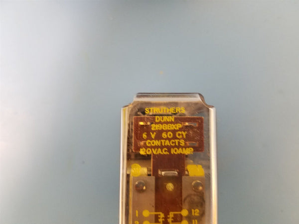  STRUTHERS DUNN 219BBXP RELAY 120V 10A 6V 60CY