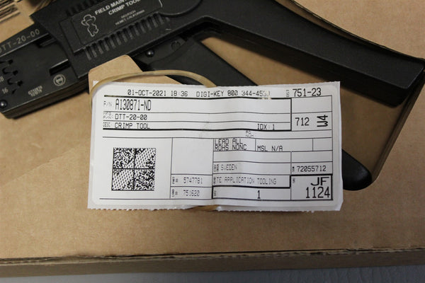 NEW DEUTSCH FIELD MAINTENANCE CRIMPER CRIMP TOOL DTT-20-00