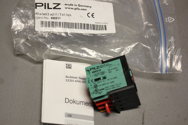 LOT OF 2 NEW PILZ 400511 CONTACK BLOCKS