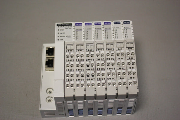 DANAHER SYQNET I/O RACK WITH 7 MODULES (1) TSIO-1001 (6) TSIO-2008