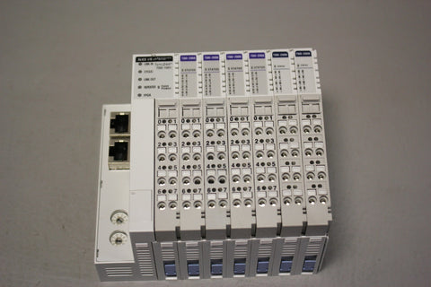 DANAHER SYQNET I/O RACK WITH 7 MODULES (1) TSIO-1001 (6) TSIO-2008