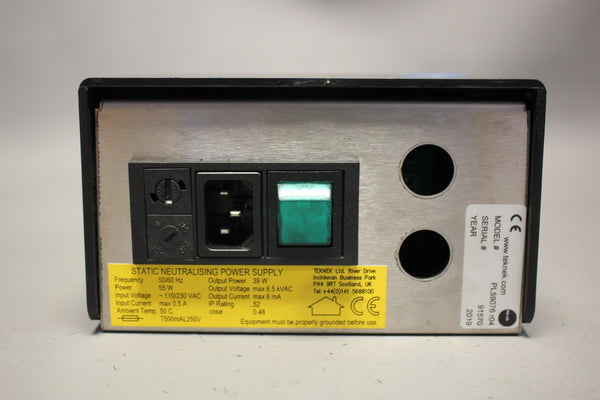 TEKNEK STATIC NEUTRALISING NEUTRALIZING POWER SUPPLY PL59076 r04 39W 6.5KVAC