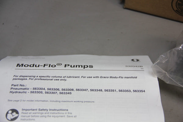NEW GRACO MODU-FLOW PUMP 563306 AL-25