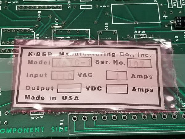 K-BEB Manufactuing Control board CNC KATC-1 110V 1A 