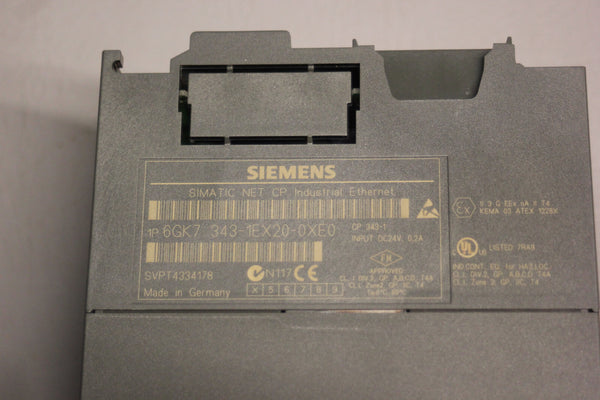 SIEMENS SIMATIC NET ETHERNET COMM PROCESSOR 6GK7 343-1EX20-0XE0