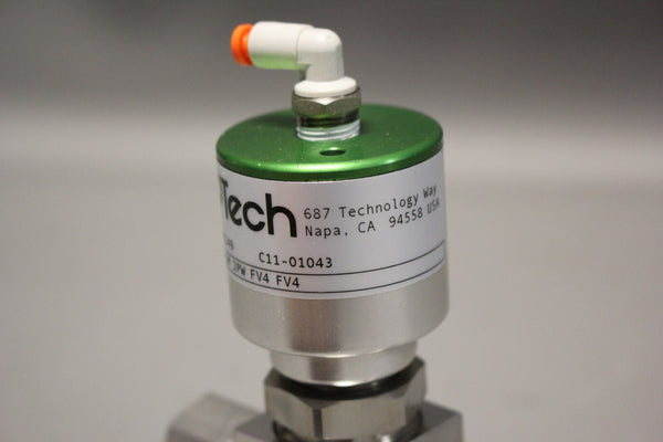 UNUSED APTECH STAINLESS DIAPHRAGM VALVE AP3580SM 2PW FV4 FV4 250 PSIG 17 BAR