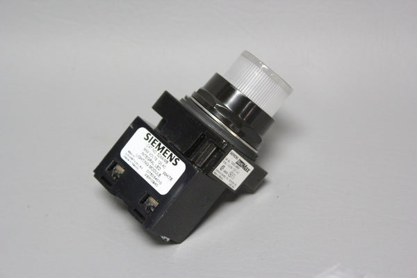 SIEMENS BLACK MAX CLEAR PILOT LIGHT 52BL4MA W/ 52AAIMB