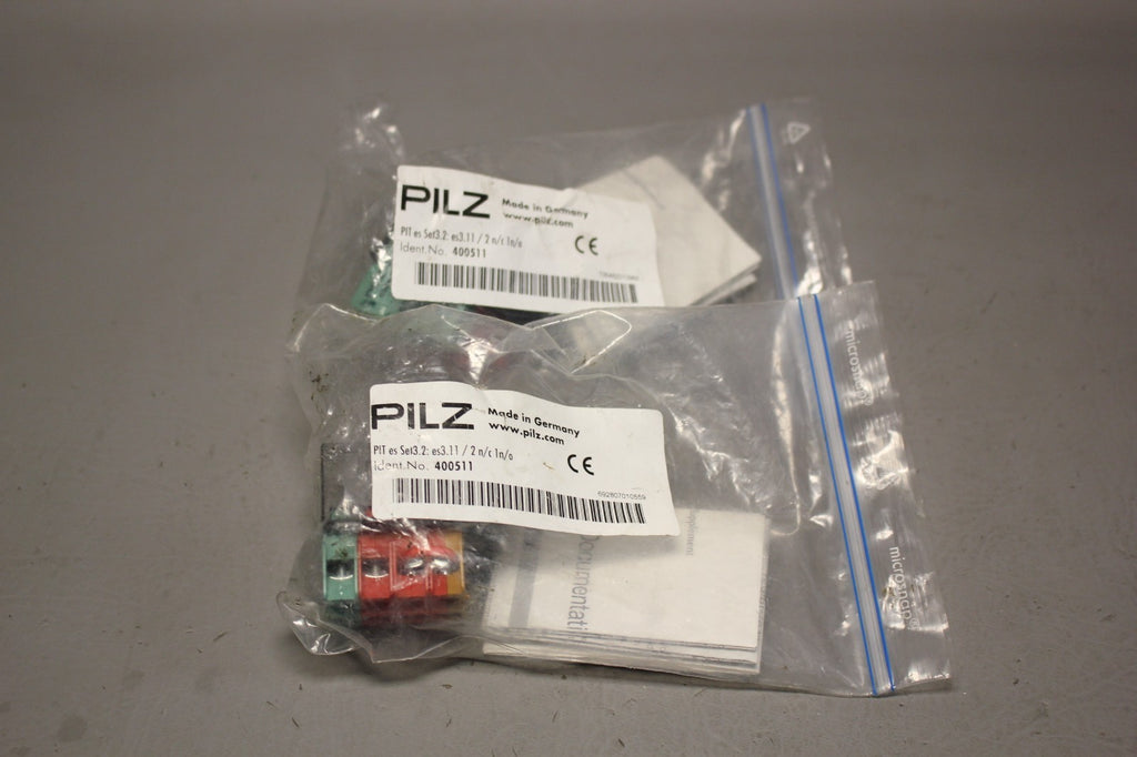 LOT OF 2 NEW PILZ 400511 CONTACK BLOCKS