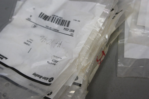 NEW LOT OF 10 ALLEN BRADLEY TEST LEGEND PLATES 800T-X554 A