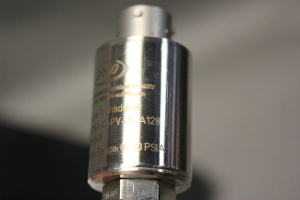 UNUSED GP:50 PRESSURE TRANSDUCER WITH CABLE 241-C-PV-3-A128 0-50 PSIA