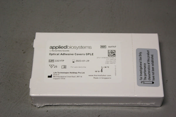 25 NEW APPLIED BIOSYSTEMS OPTICAL ADHESIVE COVERS GPLE A49767