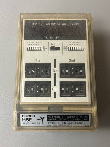 Omron H5e-Y Timer 100V 41-16403-1