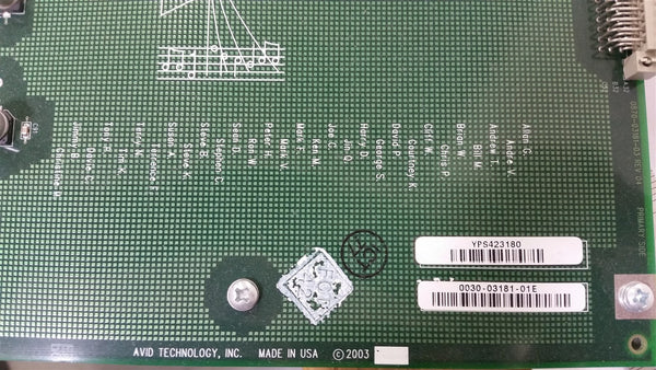 AVID ADRENALINE EXPANSION BOARD 0030-03181-01 E
