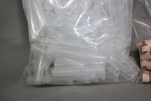 250 NEW SUNSOARS PP 100mm COLLECTION TUBES WITH CAPS