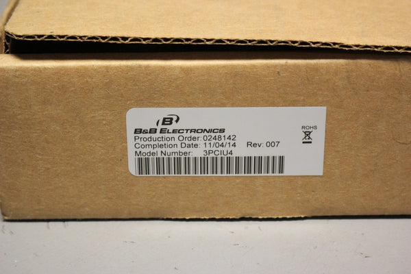 ADVANTECH B+B SMARTWORX UNIVERSAL PCI MIPORT RS-232/422/485 CARD 3PCIU2