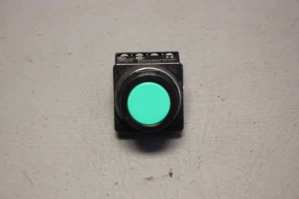 SIEMENS BLACK MAX 52BM8A3K TURQUOISE PUSHBUTTON & 52BAK BLOCK