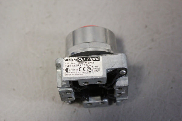 UNUSED SIEMENS OIL TIGHT PUSHBUTTON 52PM8A2