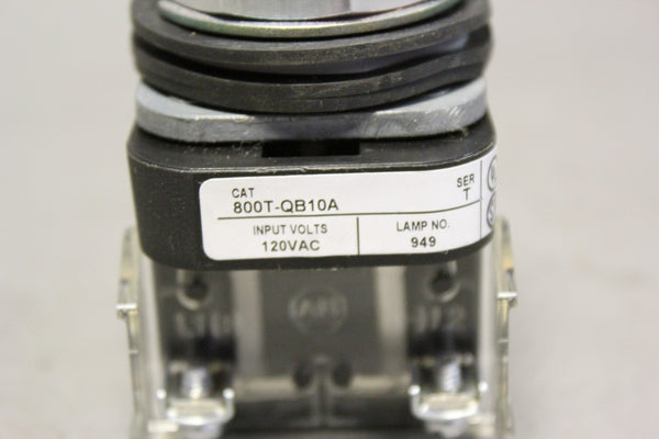 ALLEN-BRADLEY ILLUMINATED  PUSH-BUTTON 800T-QB10A