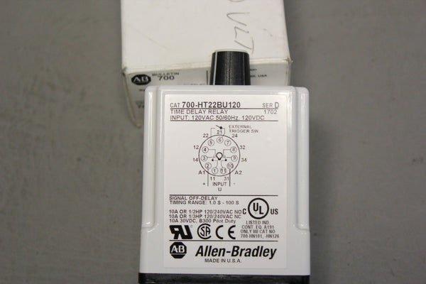 NEW ALLEN BRADLEY 700-HT22BU120 D TIME DELAY RELAY