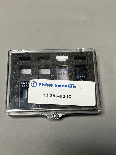 Fisher flow through cell 14-385-904c Set 0.500 10.00 1.000 for spectrophotometer
