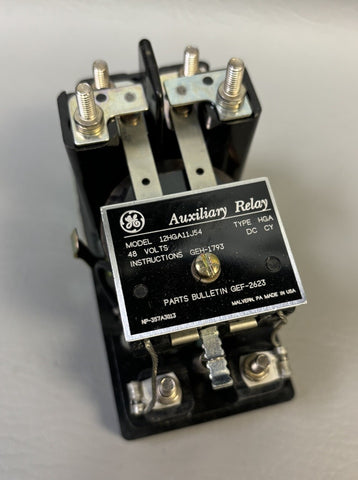 GE 48VDC HGA INSTANTANEOUS AUXILIARY RELAY GEH-1793 12HGA11J54