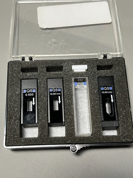 Fisher flow through cell 14-385-904c Set 0.500 10.00 1.000 for spectrophotometer