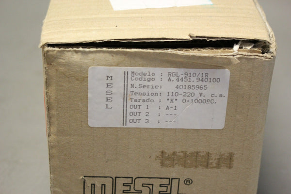 NEW MESEL DIGITAL TEMPERATURE CONTROLLER RGL-910/1R