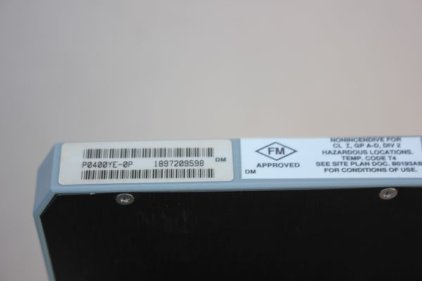 NEW INVENSYS FOXBORO INPUT/OUTPUT MODULE  P0400YE