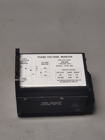 INSTRUMENT TRANSFORMERS Phase voltage monitor LPVR-480-10