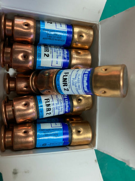Lot of 10 Littelfuse Class RK5 Fuse 250 VAC or Less FLNR 2