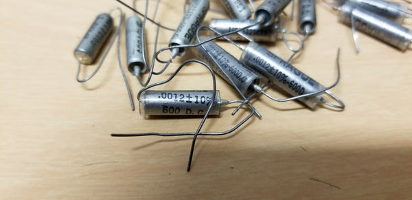 Lot of 17 Unused Sprague PIO Capacitors .0012 600VDC Tube Amp