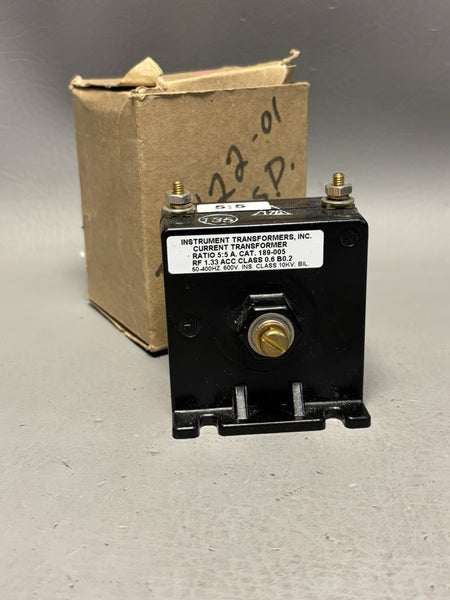 New Instrument Transformers INC Current Transformer 189-005 5:5a 600v-ac
