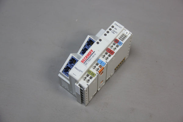 BECKHOFF ETHERCAT COUPLER WITH SINGLE MODE FIBER PORTS MODULE EK1501-0010