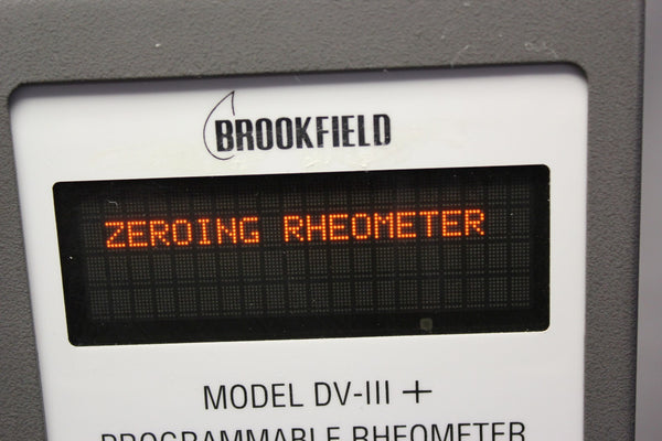 BROOKFIELD PROGRAMMABLE RHEOMETER WITH BASE UNIT DV-III+