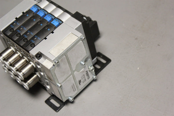 FESTO SOLENOID VALVE MANIFOLD WITH 4 VALVES CPV14-GE-MP-4