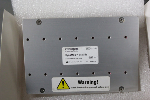 NEW INVITROGEN DYNAMAG 96 SIDE MAGNET 5-200UL HOLDS 96 WELL PCR PLATE 12331D