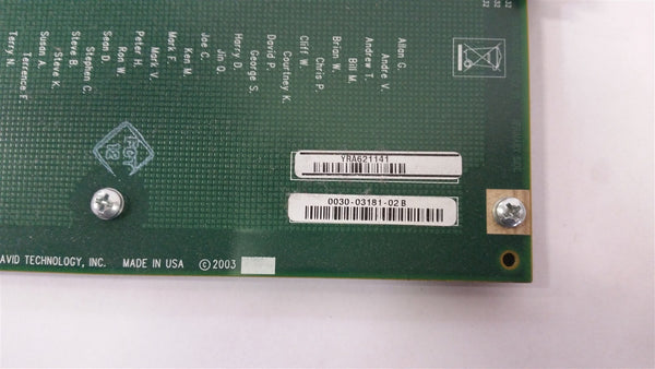 AVID ADRENALINE EXPANSION BOARD 0030-03181-02 B