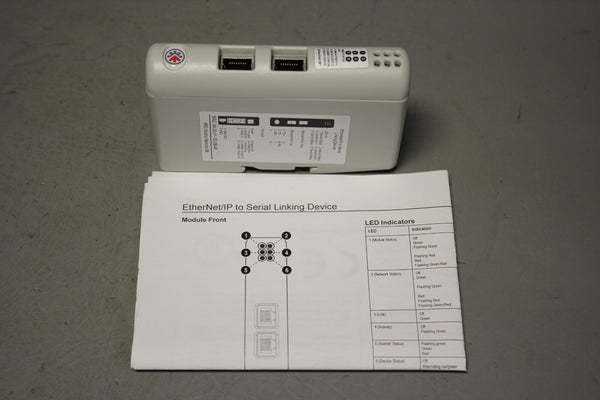 UNUSED ANYBUS HMS-EN2SE-R ETHERNET/IP TO SERIAL MODULE