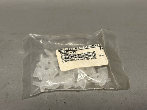 25- NEW  Cole Parmer Masterflex Straight Hose Barb FITTING 1/8"