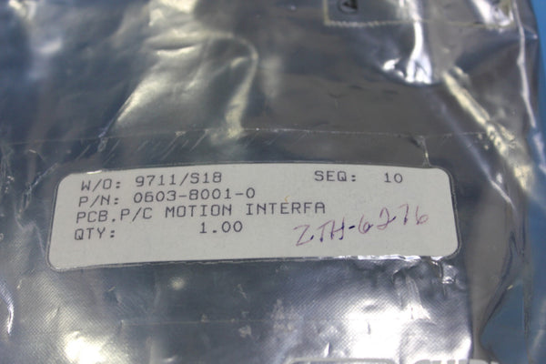  Alcatel Comptec P/C Motion Interface Board 0603-8001-0