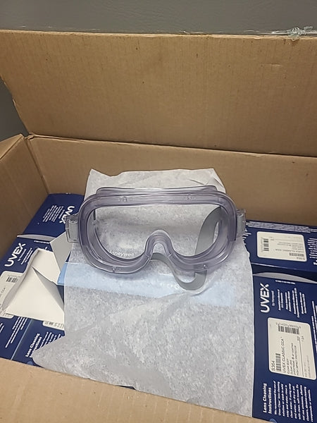 Case Of 18 New HONEYWELL UVEX Safety Goggles Clear Lens Anti-Fog S364
