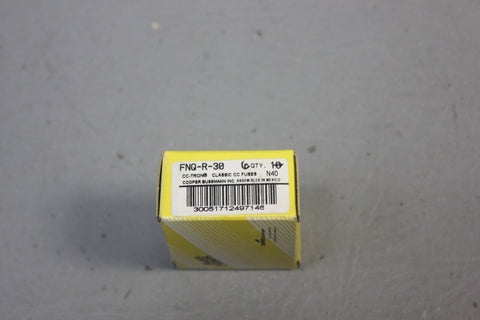 1 BOX OF 6 NEW BUSSMANN BUSS FNQ-R-30 FUSES