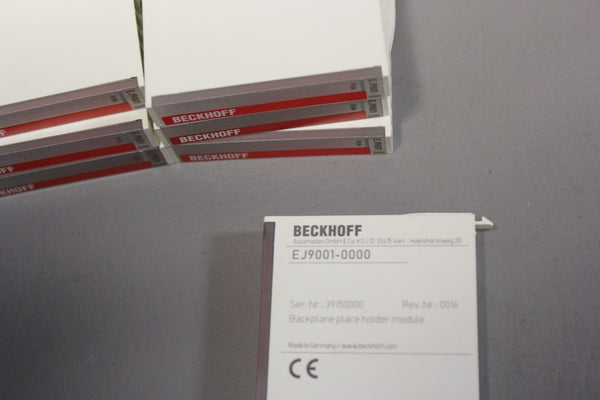 7 BECKHOFF BACKPLANE PLACE HOLDER MODULES  EJ9001-0000