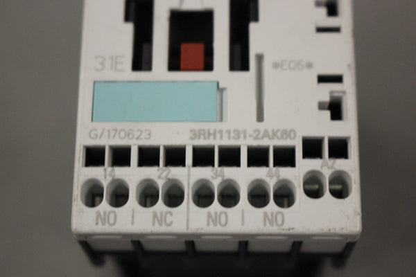 SIEMENS SIRIUS AUXILIARY CONTACTOR 3RH1131-2AK60