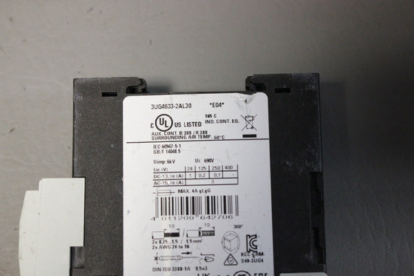 SIEMENS DIGITAL VOLTAGE MONITORING RELAY 3UG4633-2AL30