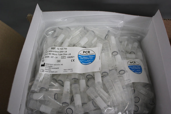 NEW CASE OF 1000 SARSTEDT 1.5ml MICRO TUBES 72.703.700