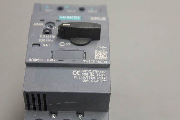 Siemens 3RV2031-4BA10 MOTOR Protection Circuit Breaker